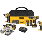 Dewalt DCK590L2 20V MAX Lithium Ion 5-Tool Combo Kit