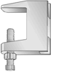 Beam Clamp, Top Zinc Finish for 3/8