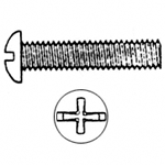 #10-24 x 1/4 Round Combo Machine Screw