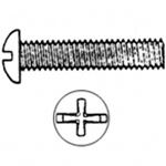 #10-24 x 2'' Phillips Round Machine Screw (100)