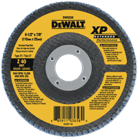 **NEW** DEWALT  4-1/2" x 5/8"-11 40g XP flap disc     DW8254