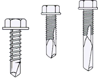 TEK Screw 12-24 x 1-1/4" Hex Washer Head TEK/5 (250/Box)