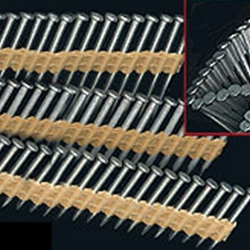 Aerico 90 .44 x 2-1/4'' Smooth Plastic Collated Pins (2,500 Pins/Case)