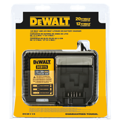 DEWALT DCB115 12V MAX* - 20V MAX* LITHIUM ION BATTERY CHARGER