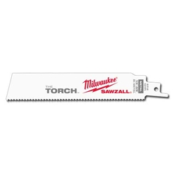 MILWAUKEE Sawzall Blade, Torch 6"L - 10 TPI (25 Per Pk) 48-00-8712