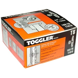 Toggler 3/8'' - 1/2" TB Drywall Anchor Medium Duty 11010 (100/Box)