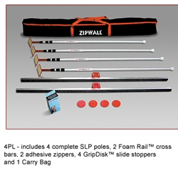 Zipwall 4 Pack Plus Barrier System 4PL Lowest Prices On The Web