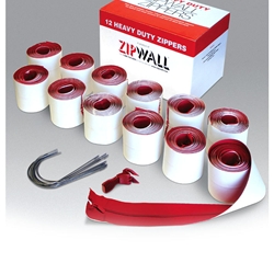 ZipWall - Heavy Duty Zippers 12 Pk
