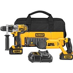 Dewalt DCK292L2 20V MAX Lithium Ion Hammerdrill / Recip Saw Combo Kit